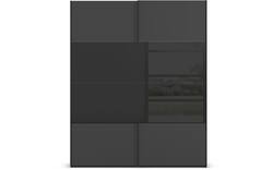 Goossens kledingkast finca combi glans mat glas wit hoogwaardig meubelplaat - 8244375-{merk}-finca-combi-sts-wit-schuifdeuren-01